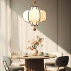 Lustra Pendant Light Lantern Fabric for Living Room