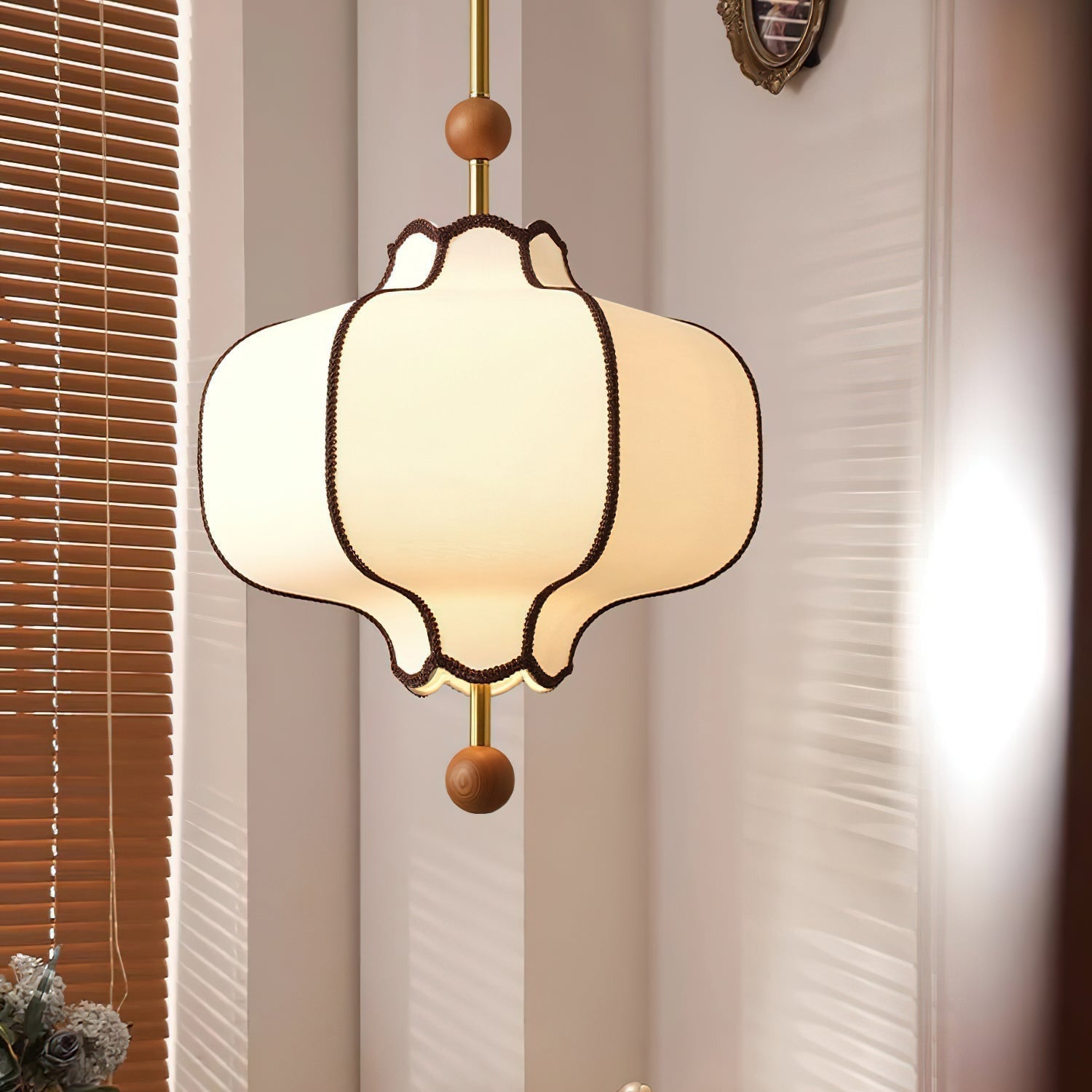 Ritta Retro Fabric Pendant Light