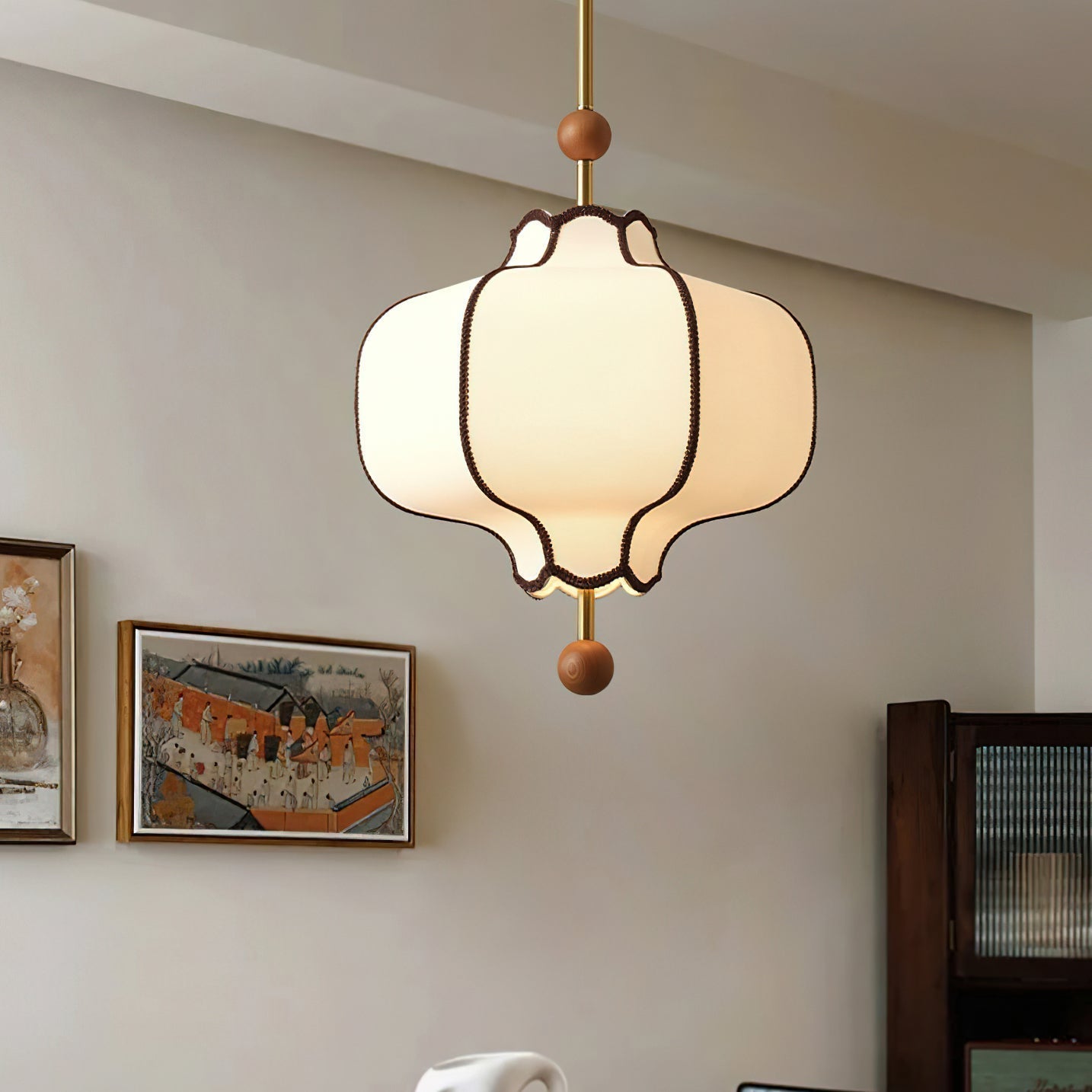 Ritta Retro Fabric Pendant Light