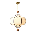 Lustra Pendant Light Lantern Fabric for Living Room