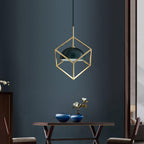 Cubo Modern Brass Pendant Lamp
