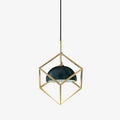 Cubo Modern Brass Pendant Lamp