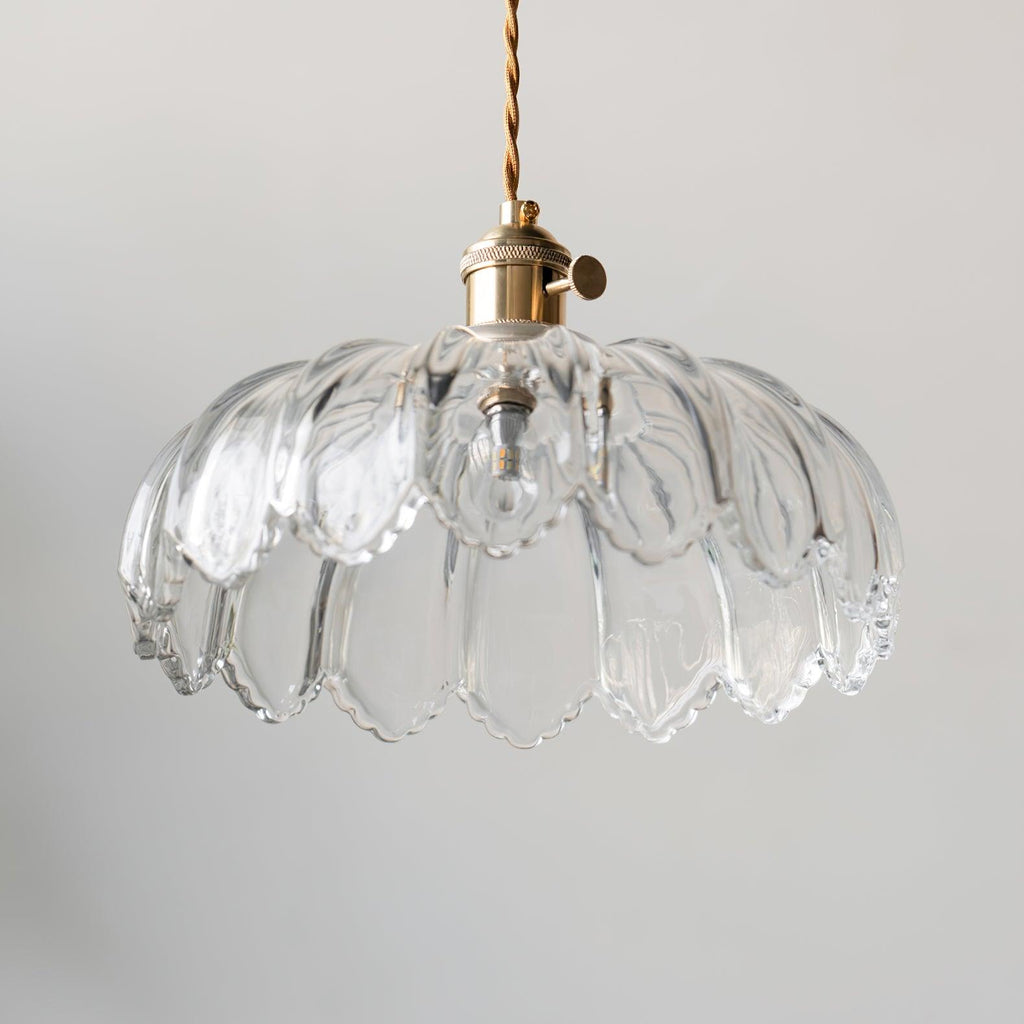 Limea Green Glass Flower Pendant Light