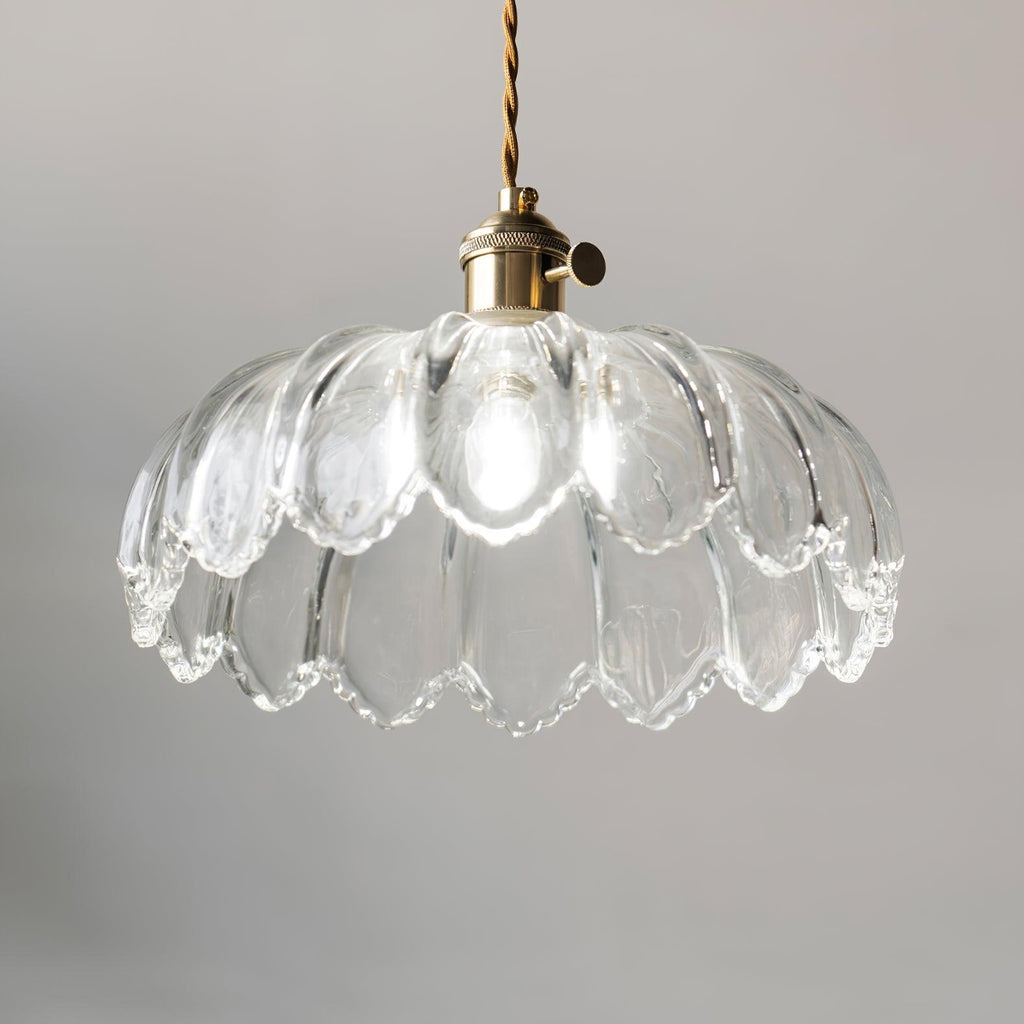 Limea Green Glass Flower Pendant Light