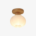 Gleam Large Flower Bag Wood Ceiling Lamp