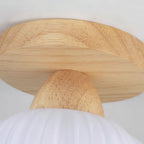 Gleam Large Flower Bag Wood Ceiling Lamp