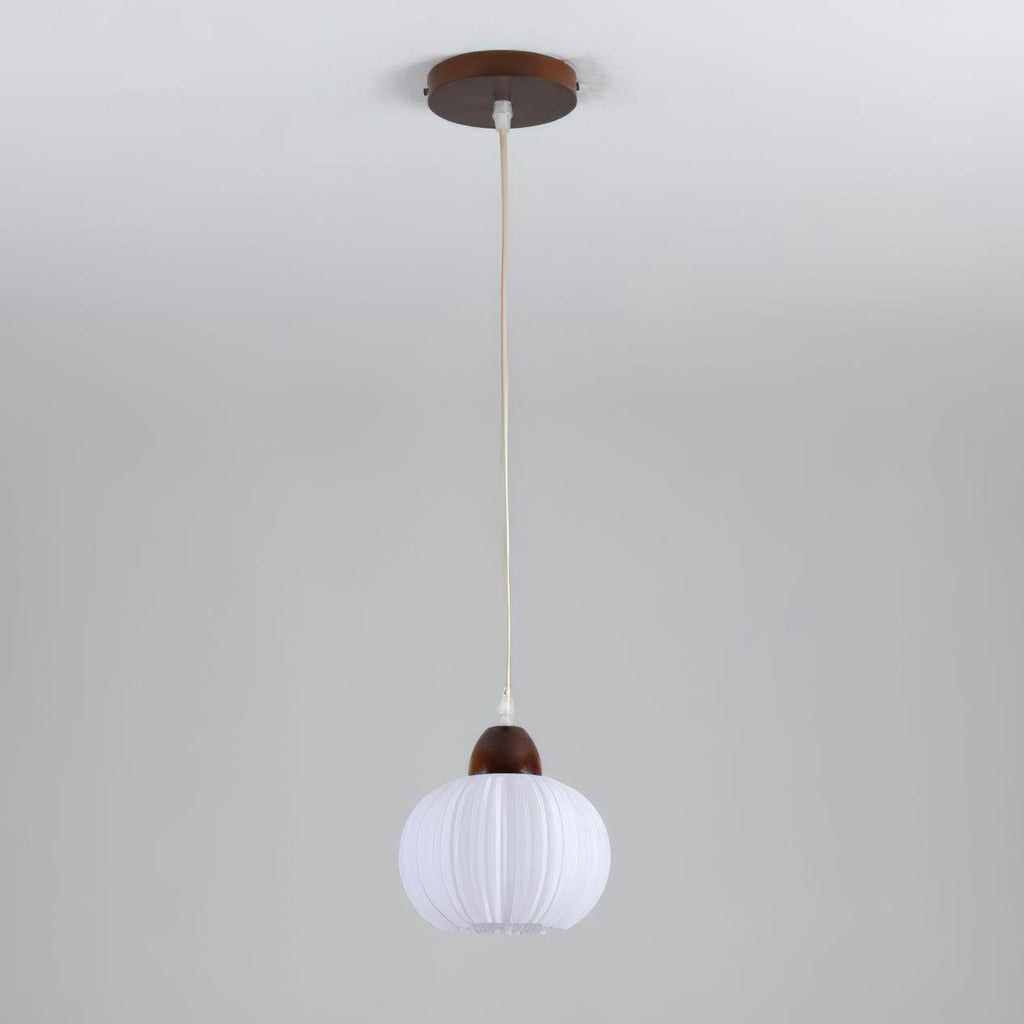 Pumpkin Modern Wood Pendant Lamp