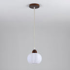 Pumpkin Modern Wood Pendant Lamp