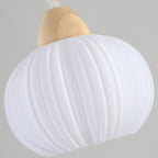 Pumpkin Modern Wood Pendant Lamp