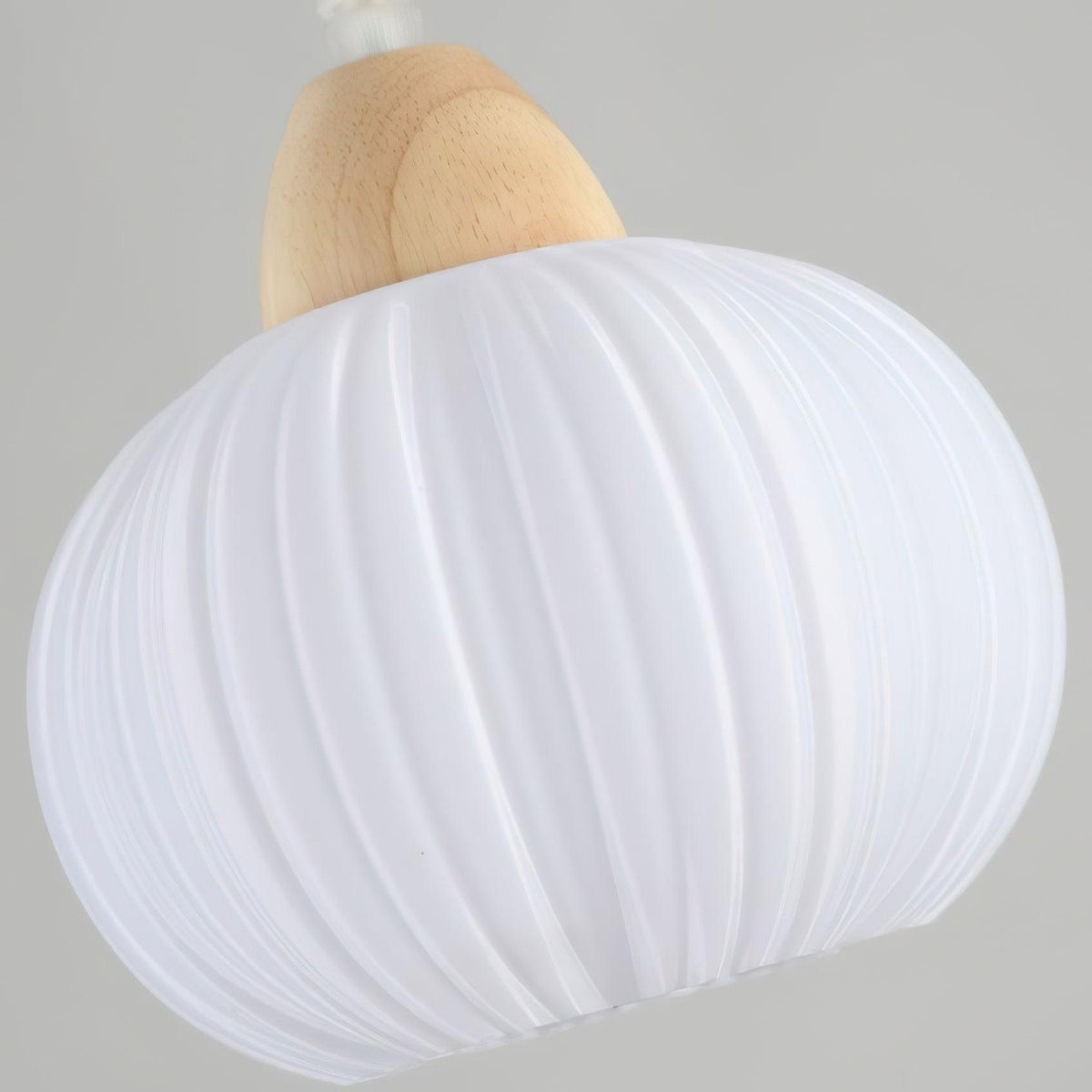 Pumpkin Modern Wood Pendant Lamp