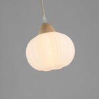 Pumpkin Modern Wood Pendant Lamp