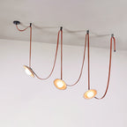 Ulsoryra Organic Travertine Pendant Light Cluster