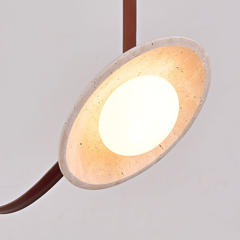 Ulsoryra Organic Travertine Pendant Light Cluster