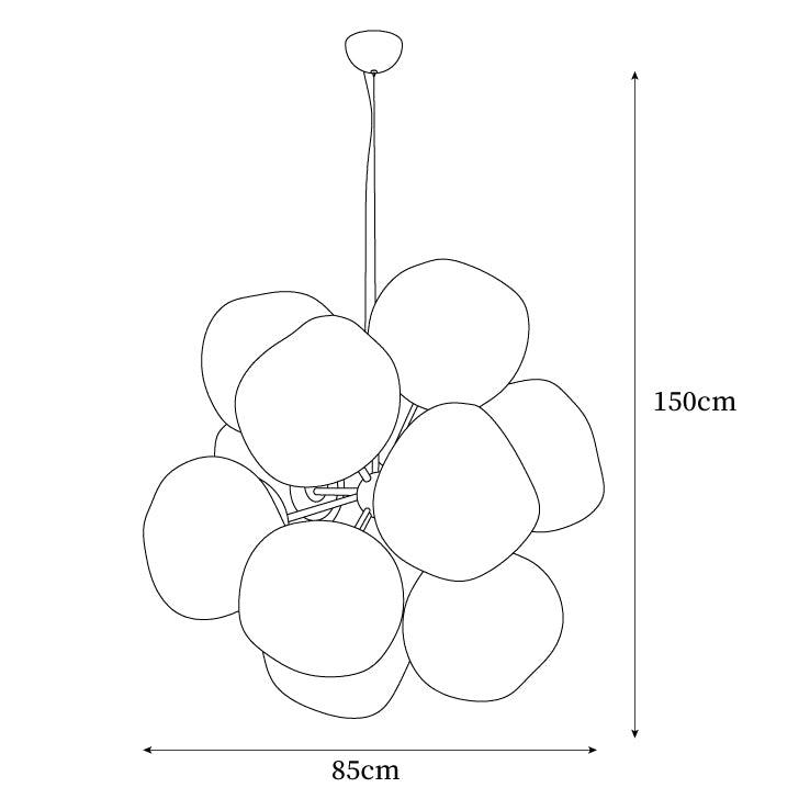 Esola Cluster Glass Pendant Light