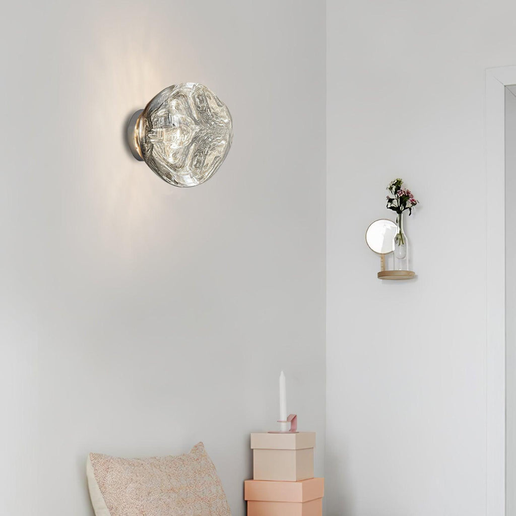 Auden Amber Glass Wall Lamp