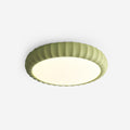 Ceiling Light Soft Green Resin Minimalist Flush Mount Modern