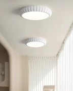 Ceiling Light Soft Green Resin Minimalist Flush Mount Modern