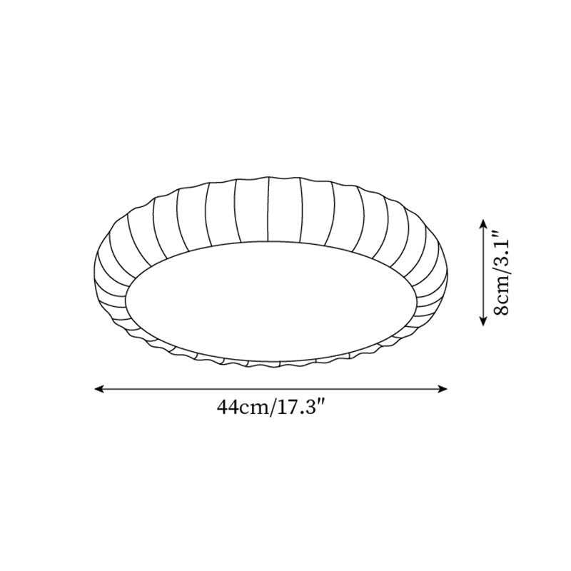 Ceiling Light Soft Green Resin Minimalist Flush Mount Modern