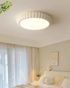Ceiling Light Soft Green Resin Minimalist Flush Mount Modern