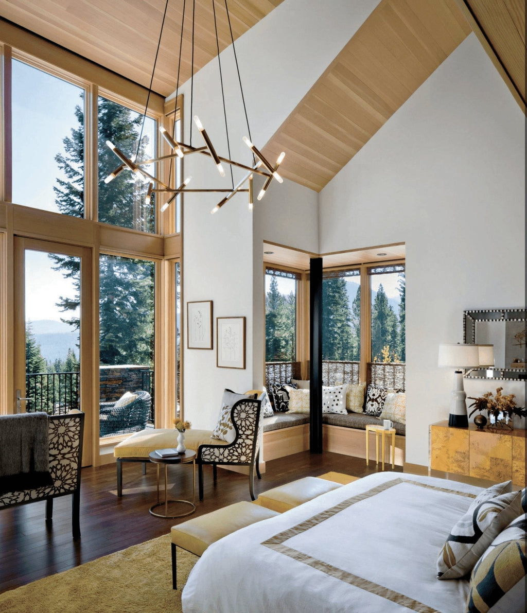 Astra Modern Brass Chandelier