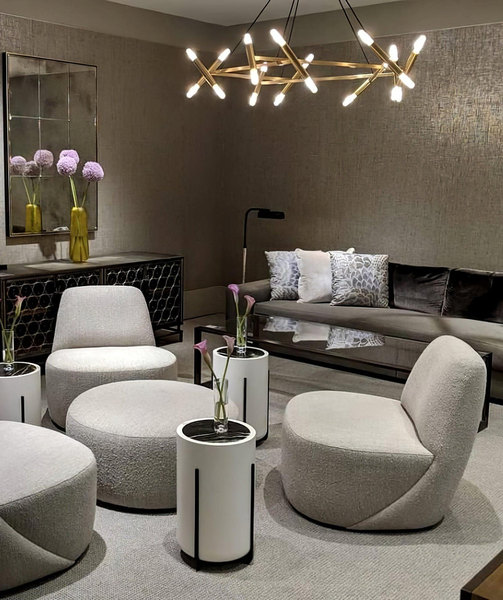 Astra Modern Brass Chandelier