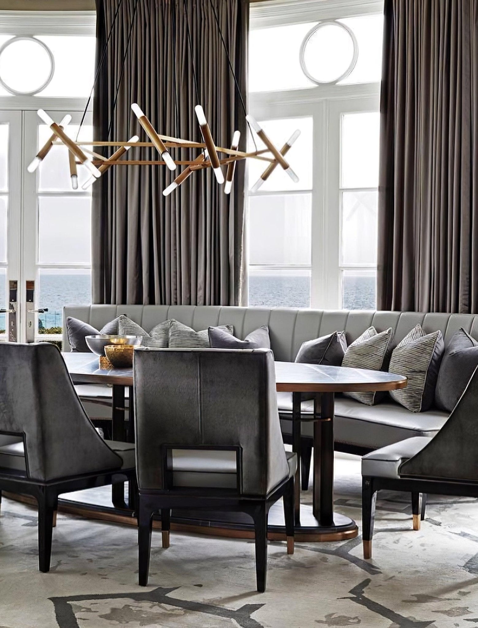 Astra Modern Brass Chandelier