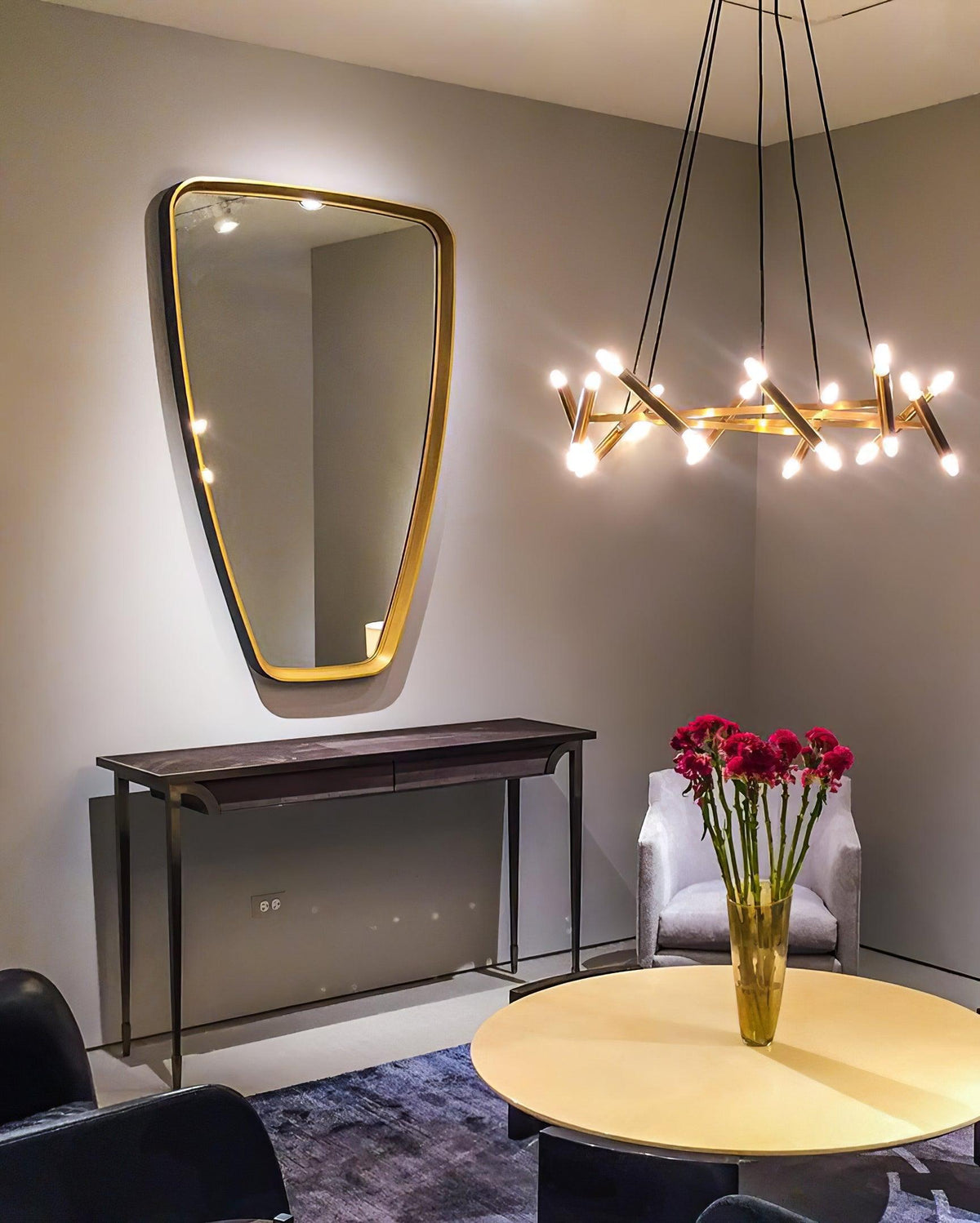 Astra Modern Brass Chandelier