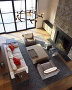 Astra Modern Brass Chandelier