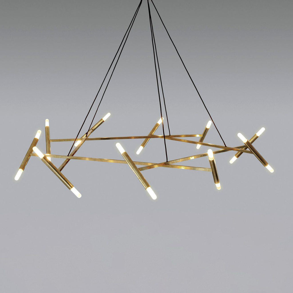 Astra Modern Brass Chandelier