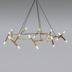 Astra Modern Brass Chandelier