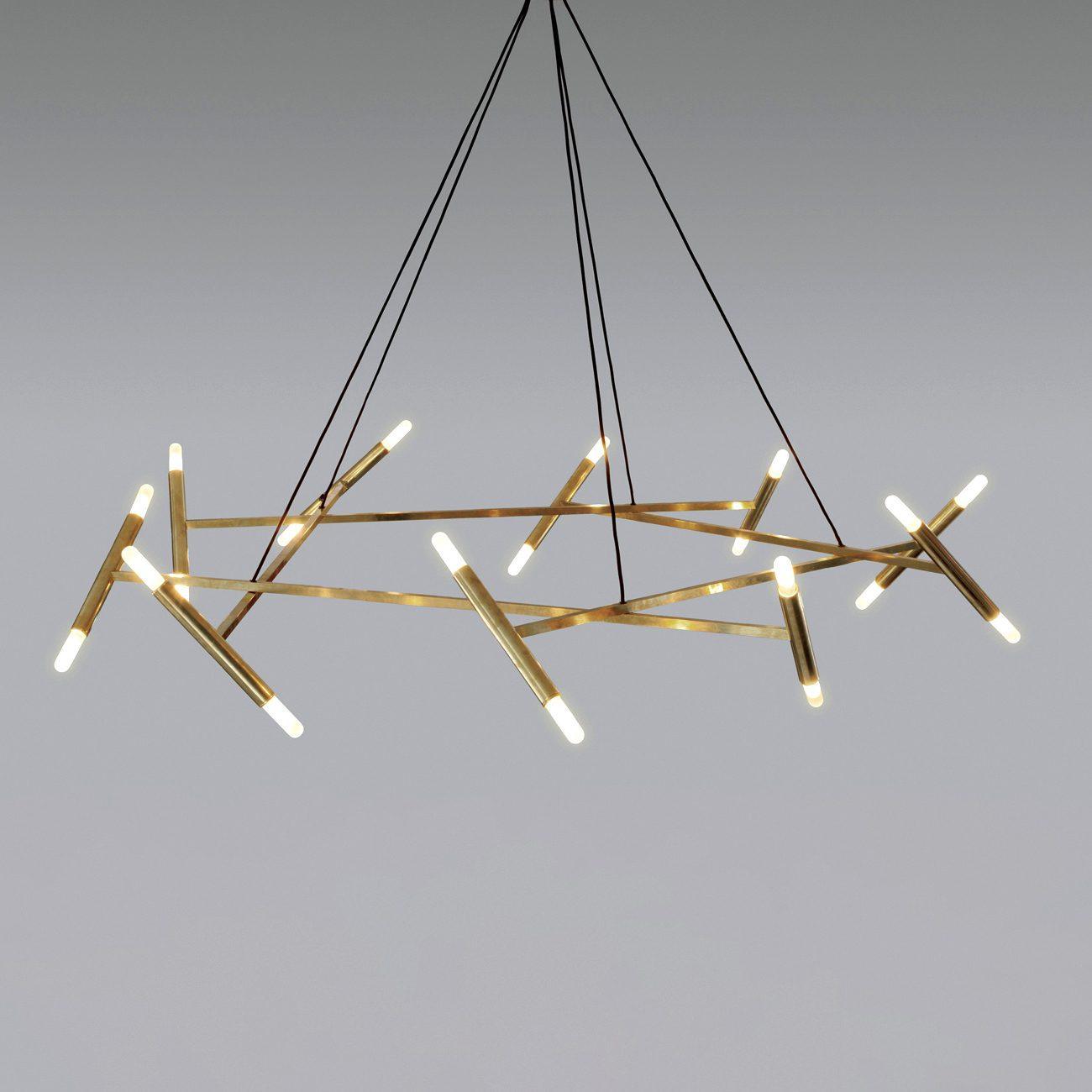Astra Modern Brass Chandelier