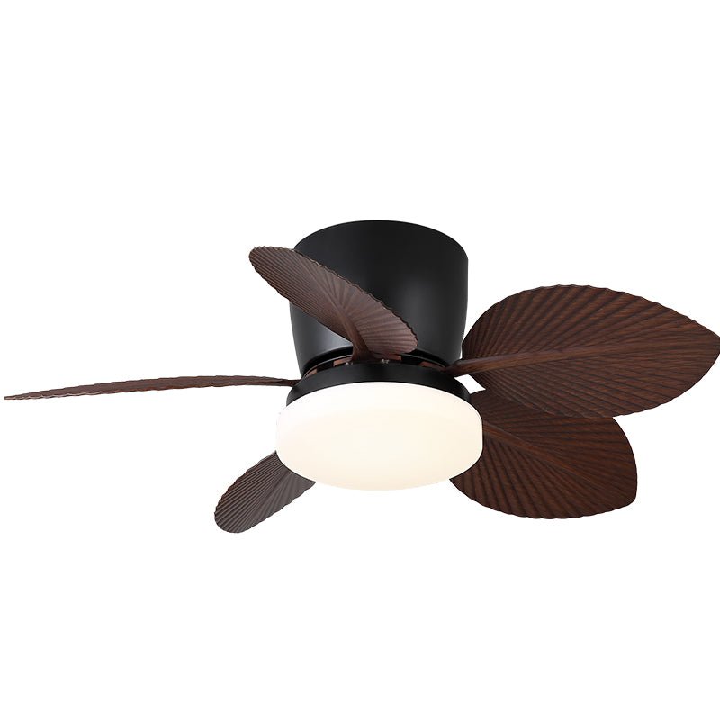 Leaf Modern Metal Ceiling Fan Light