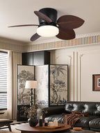 Leaf Modern Metal Ceiling Fan Light