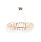 Ulcarir Luxury Leaf Glass Acrylic Chandelier