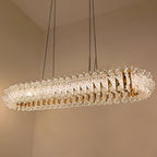 Ulcarir Luxury Leaf Glass Acrylic Chandelier