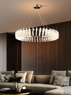 Ulcarir Luxury Leaf Glass Acrylic Chandelier