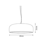 Letifly Pendant Lamp Glossy Black Dome