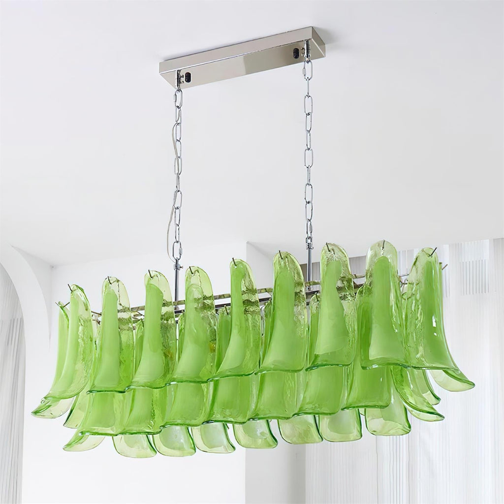Elizabeth  Murano Chandelier Rectangular