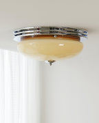 Ceiling Light Canopy and Glass Shade Classic Round Modern