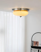 Ceiling Light Canopy and Glass Shade Classic Round Modern