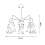 Lenore Timeless Ceramic Elegant Chandelier