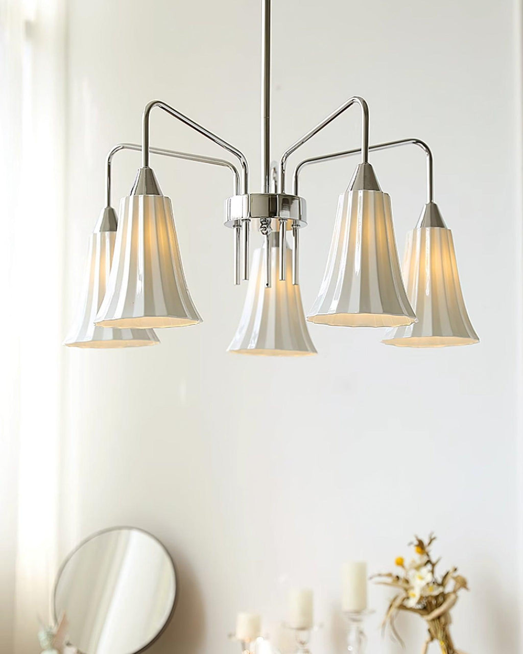 Lenore Timeless Ceramic Elegant Chandelier