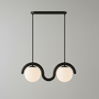 Aria Modern Metal Glass Linear Chandelier - image 46