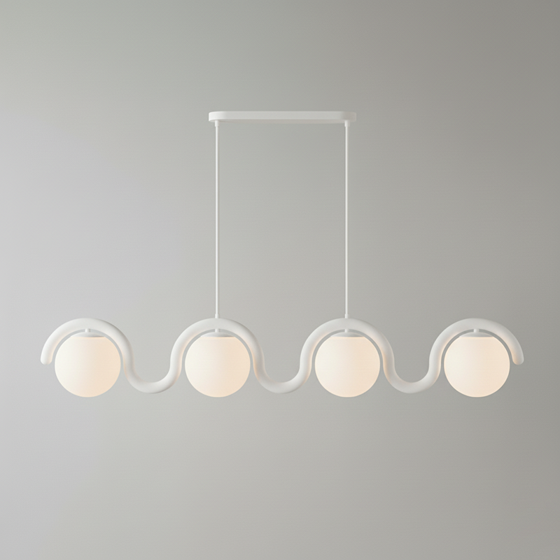Aria Modern Metal Glass Linear Chandelier - image 28