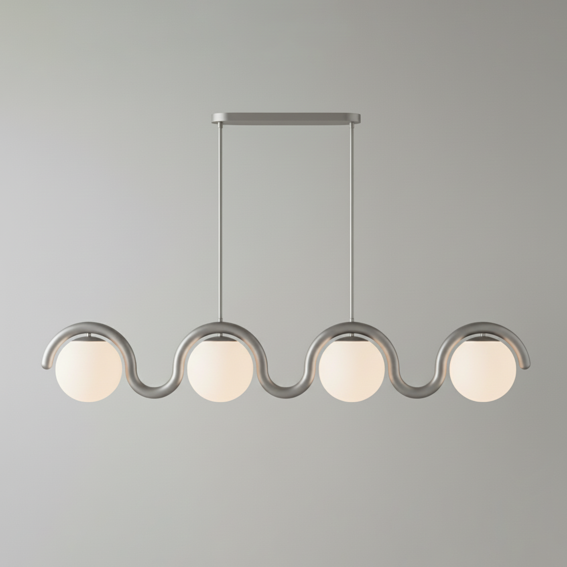 Aria Modern Metal Glass Linear Chandelier - image 30