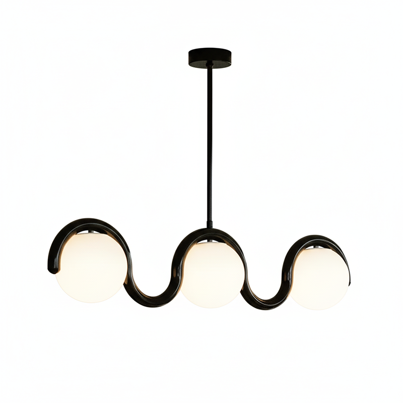 Aria Modern Metal Glass Linear Chandelier - image 33