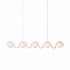 Aria Modern Metal Glass Linear Chandelier - image 58
