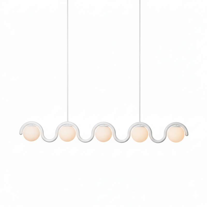 Aria Modern Metal Glass Linear Chandelier - image 58