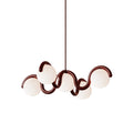 Eurvinen Creativity Elegance Art Brass Glass Chandelier