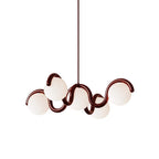 Eurvinen Creativity Elegance Art Brass Glass Chandelier